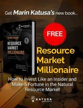 Get Marin Katusa's new book, Resource Market Millionaire, free
