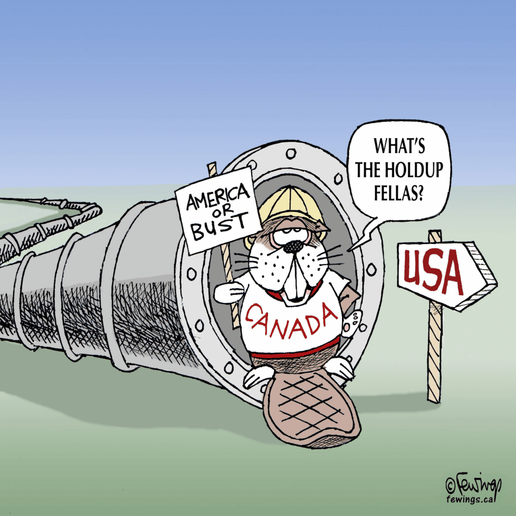 Oil war america or bust canada beaver