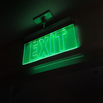 Exit sign