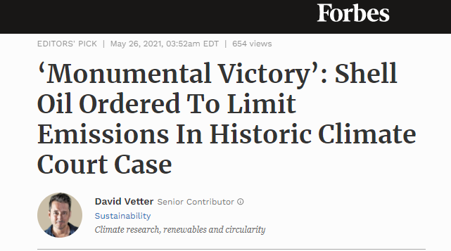monumental victory shell oil ordered to limit emissions
