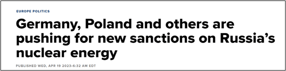 germany poland and others are pushing for new sanctions on russia's nuclear energy