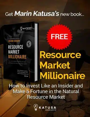 Get Marin Katusa's new book, Resource Market Millionaire, free